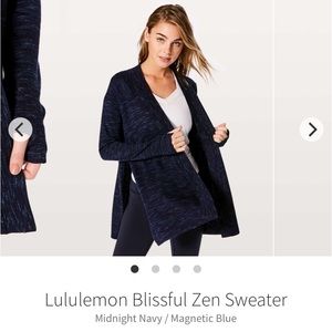 Lululemon Blissful Zen Sweater Cardigan